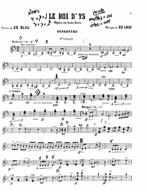 Violins II (with Bowings)