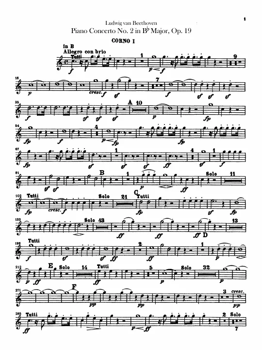 Horn 1, 2 (B♭, E♭)