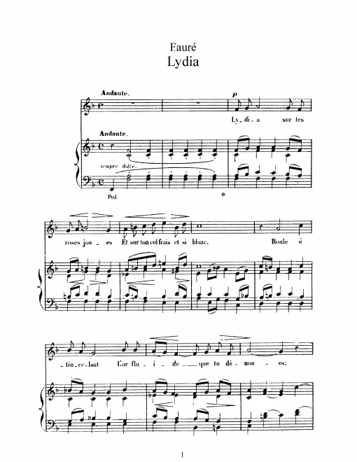 Complete Score (Original key, F major)