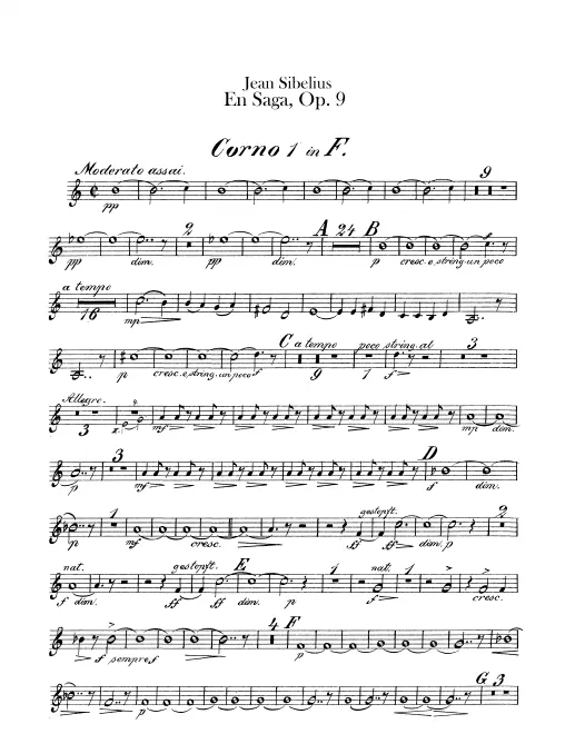 Horn 1, 2, 3, 4 (F)