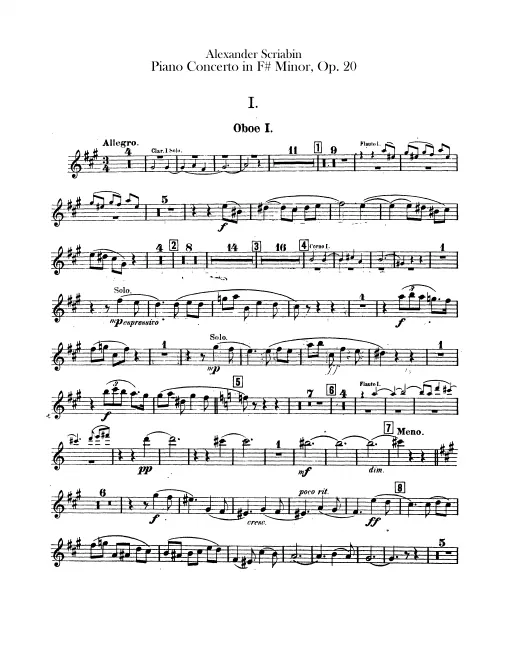 Oboe 1, 2