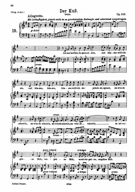 Complete Score (medium voice, transposed to G major)
