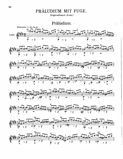 Complete Score (E major)