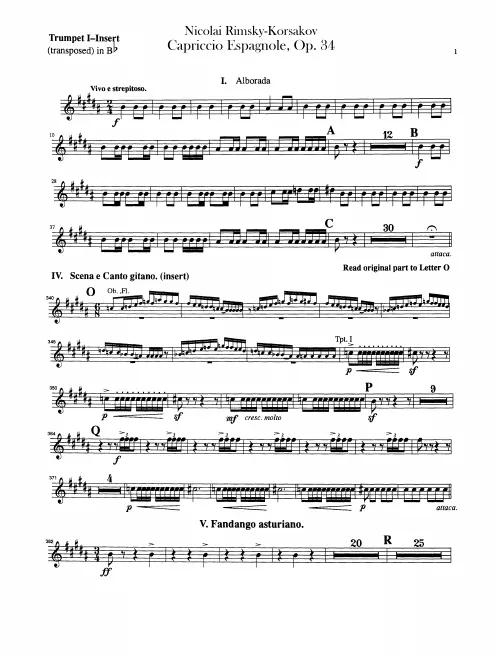 Trumpet 1, 2 (B♭ - transposed)
