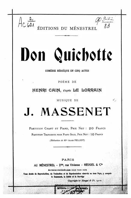 Preliminaries - Act I - Act II