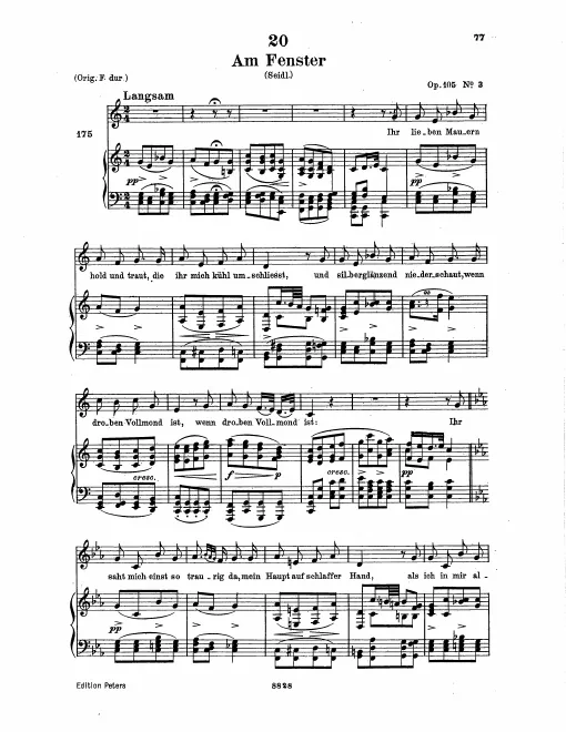 Complete Score (Low Voice, transposed to C major)