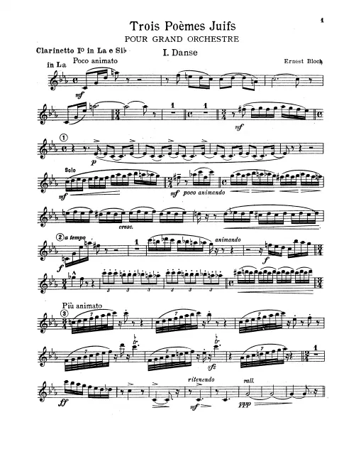 Clarinet 1, 2 (A/B♭)