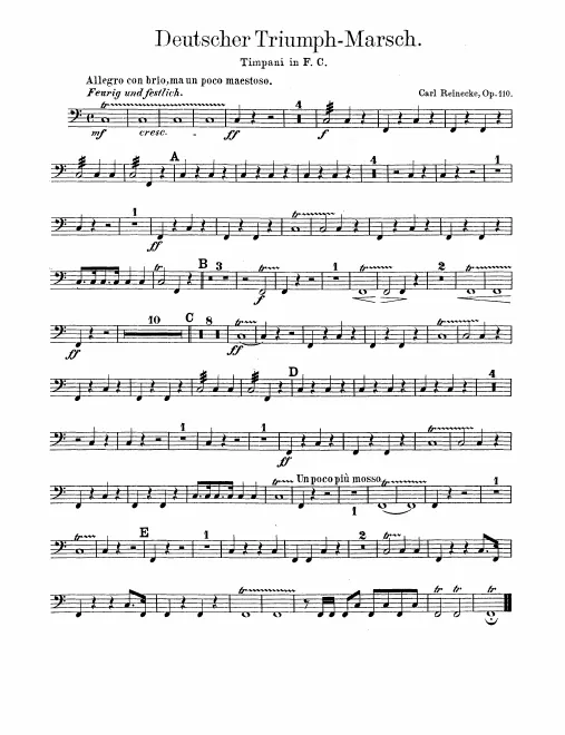 Timpani, Bass Drum/Cymbals
