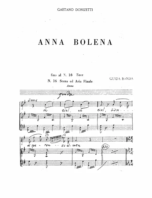 Banda score (Act II, Finale)