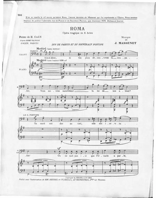 Act II: Duo: 'Ainsi donc' (baritone and bass)