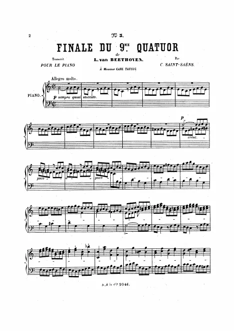 3. Finale du neuvième quatuor (Op.59 No.3)