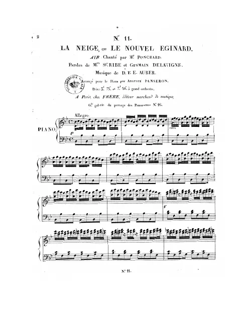 No.11, Air: "Enfin voici le jour" (Act IV, No.12)