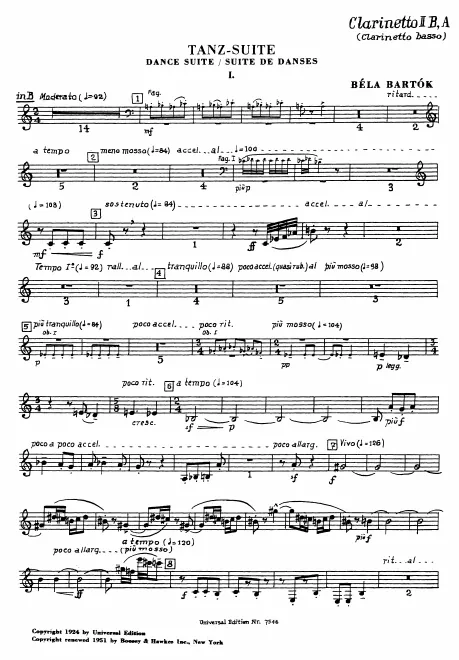 Clarinet 2 (A/B♭)/Bass Clarinet (A/B♭)