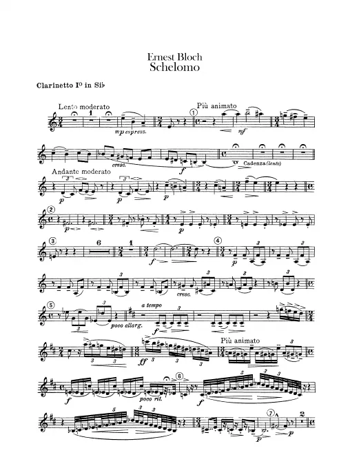 Clarinet 1, 2, Bass Clarinet (B♭)