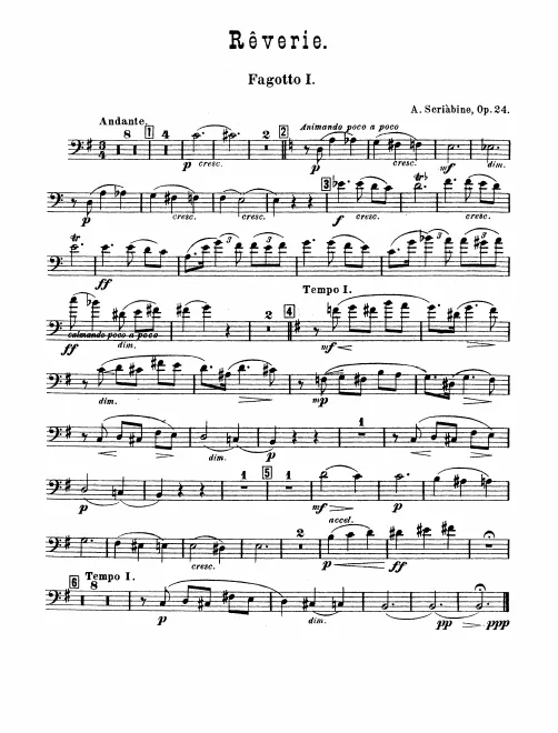 Bassoon 1, 2