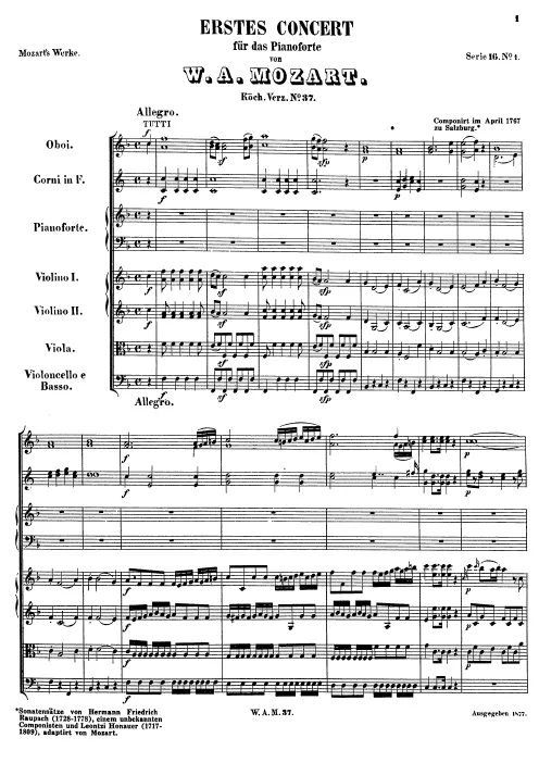 I. Allegro (after Raupach)