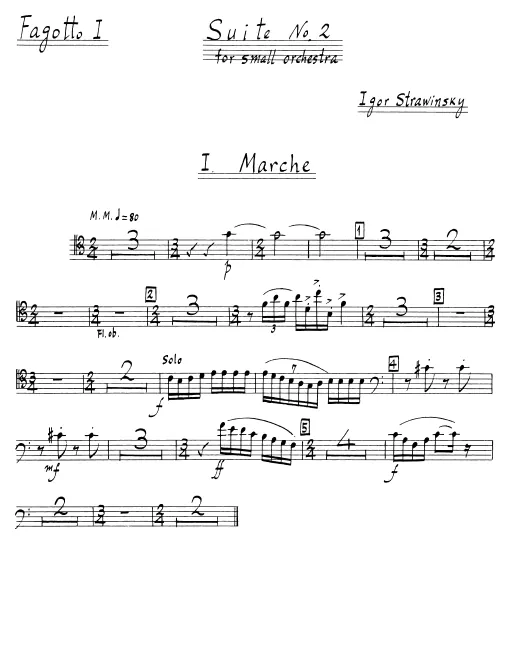 Bassoon 1, 2