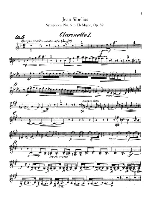 Clarinet 1 (B♭)