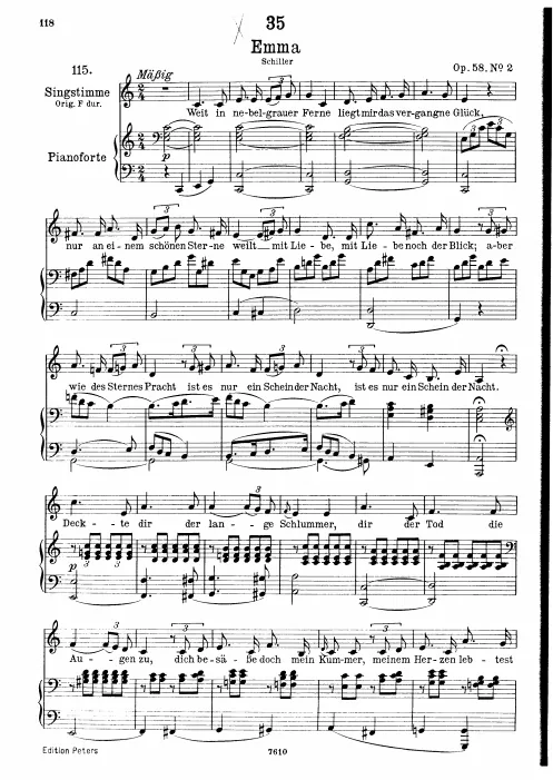 Complete Score (Low voice, transposed to C major)
