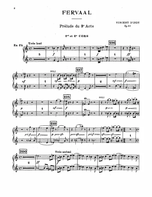 Horn 1/2, 3/4 (F)