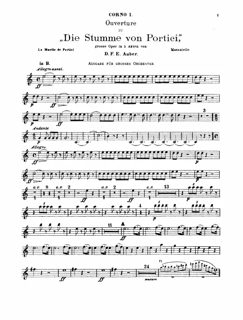 Horn 1, 2, 3, 4 (B/D/G)