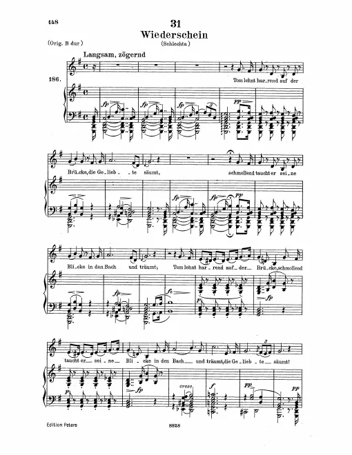 Complete Score (Low Voice, transposed to G major)