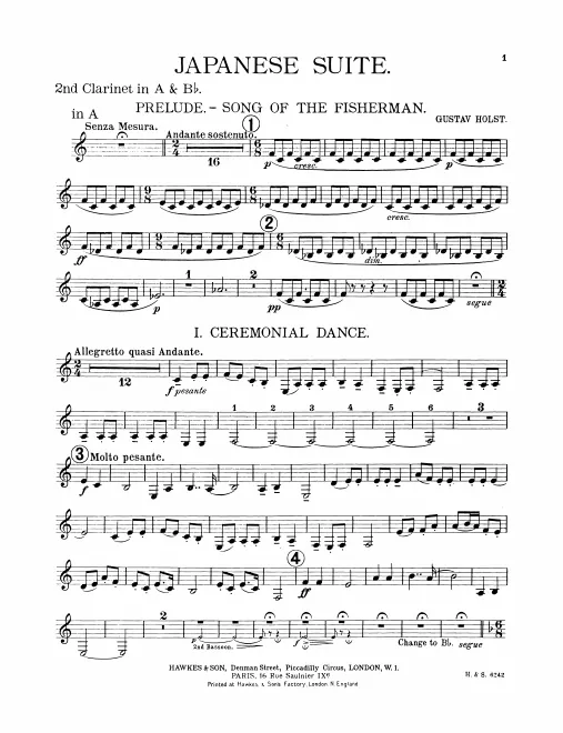Clarinet 2 (A, B♭)