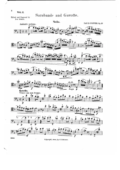 Cello part
