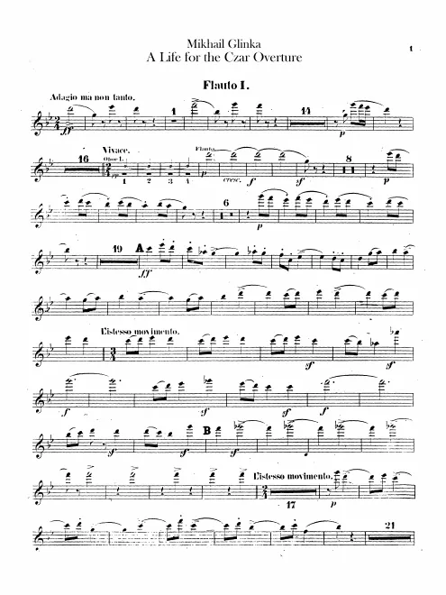 Flute 1, 2