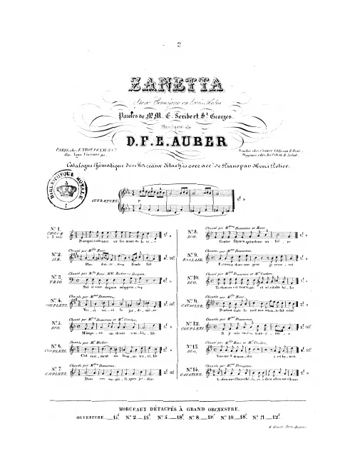 No.2, Air: "Plus doucement l'onde fuit" (Act I, No.2)