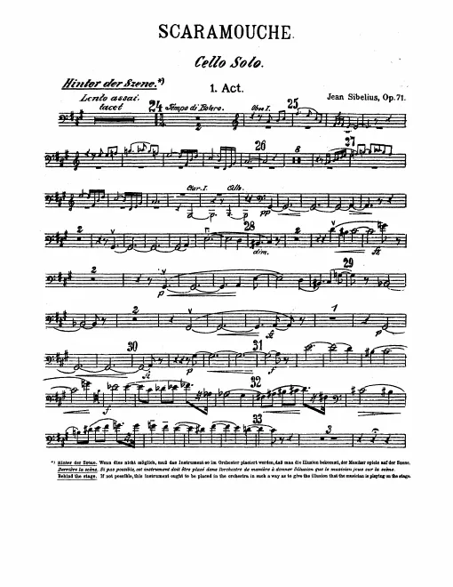 Cello Solo (Offstage)