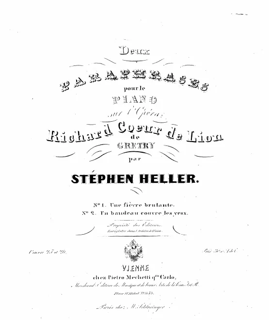 1. Paraphrase sur "Une fièvre brûlante", Op.25