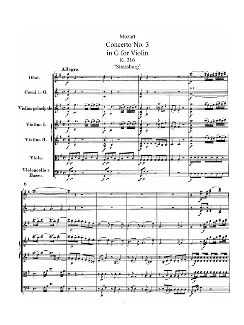 Complete Score (with bar numbers and rehearsal marks)