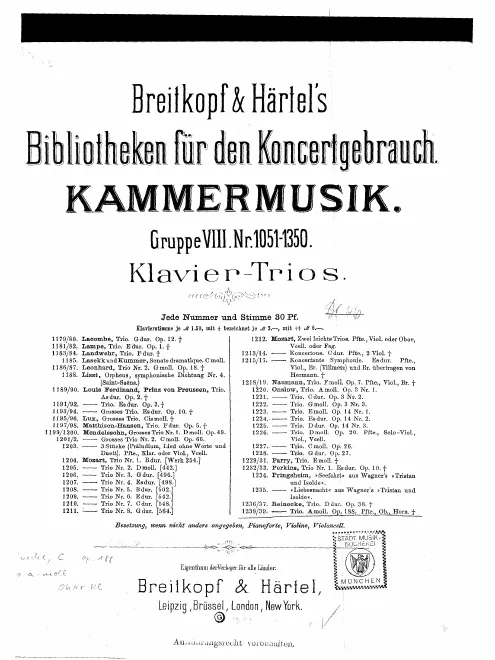 Piano score