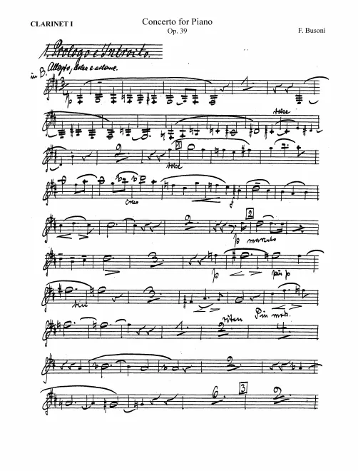 Clarinet 1, 2, 3/Bass Clarinet (A/B♭)