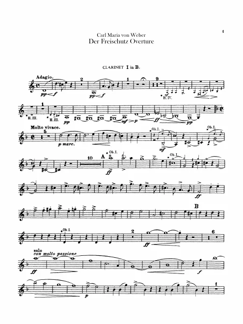 Clarinet 1, 2 (B♭)