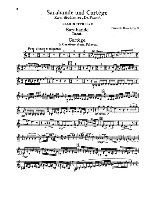 Clarinet 1, 2, Bass Clarinet (C)