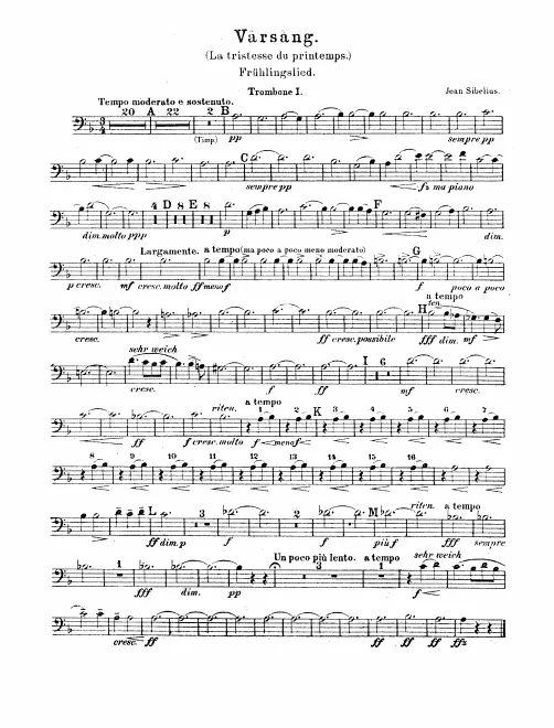 Trombone 1, 2, 3, Tuba