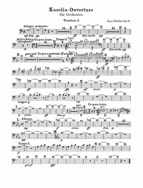 Trombone 1, 2, 3, Tuba