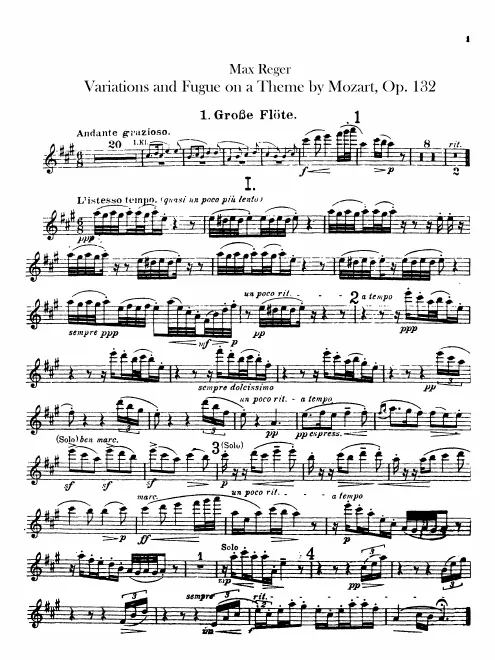 Flute 1, 2, 3
