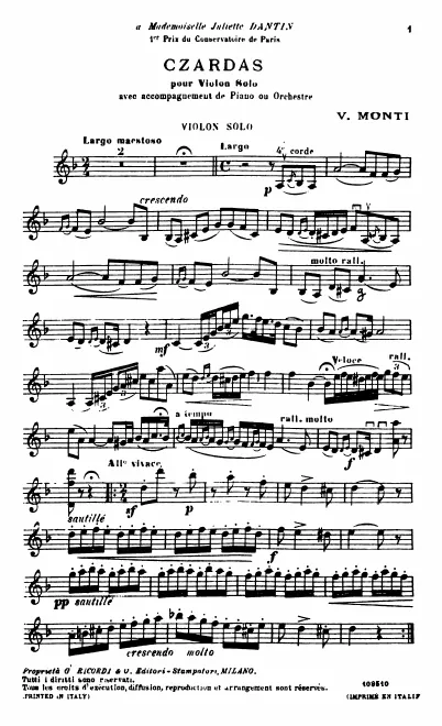 Violin solo