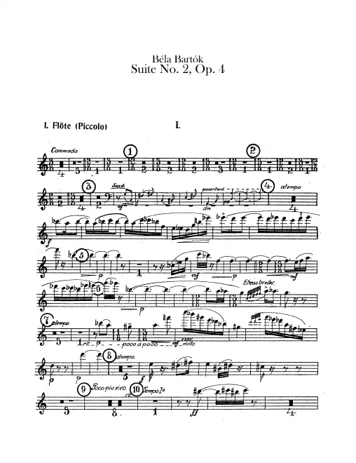 Flute 1, 2 (1st also on Piccolo)