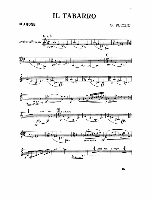 Bass Clarinet (B♭)