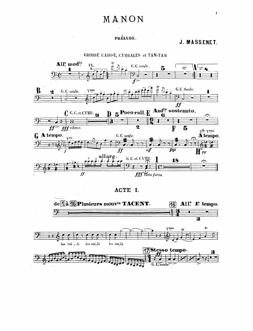 Bass Drum/Cymbals/Tam-Tam, Snare Drum/Whip, Triangle/Sleigh Bells/Glockenspiel