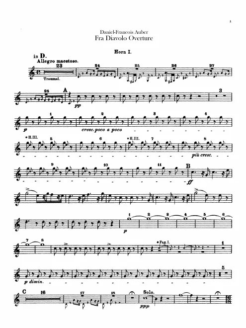 Horn 1, 2, 3, 4 (D)