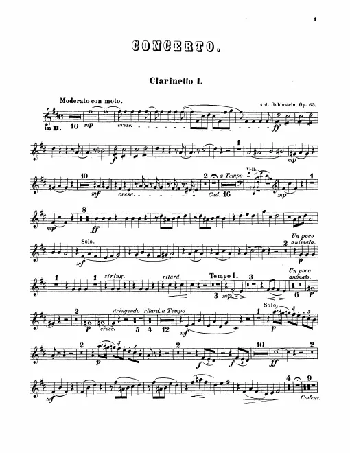 Clarinet 1, 2 (A/B♭)