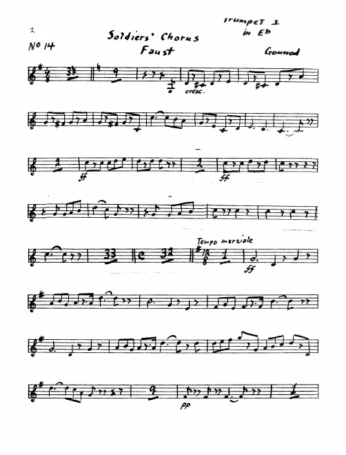 Trumpet 1, 2 (E)