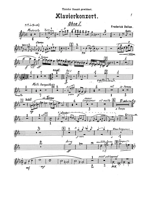 Oboe 1, 2, English Horn
