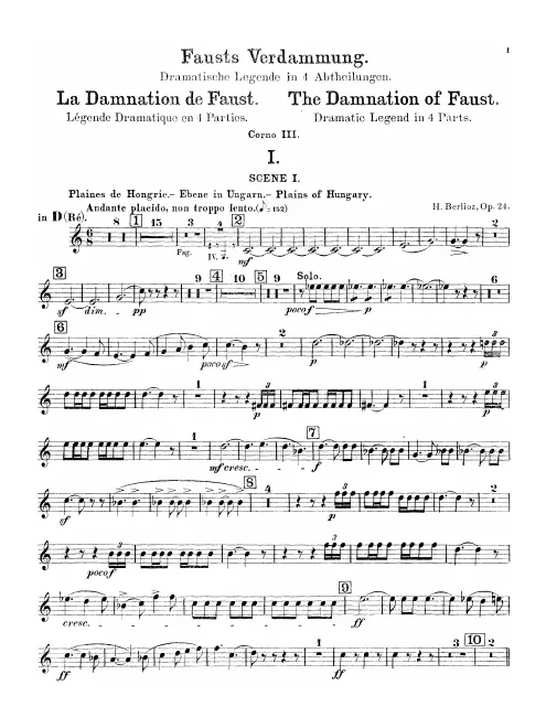 Horn 3 (A/B♭/B/C/D/E♭/F/G)
