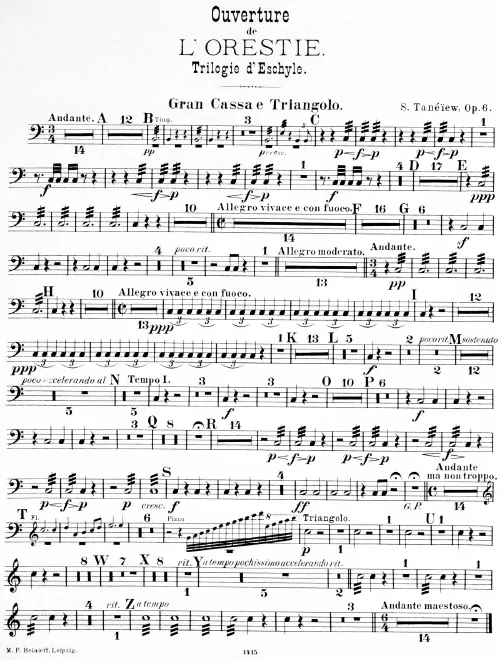 Bass Drum, Triangle/Cymbals/Tam-Tam, Glockenspiel